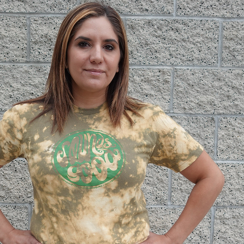 Photo of woman wearing a Nordstrand Sounds Good T-Shirt