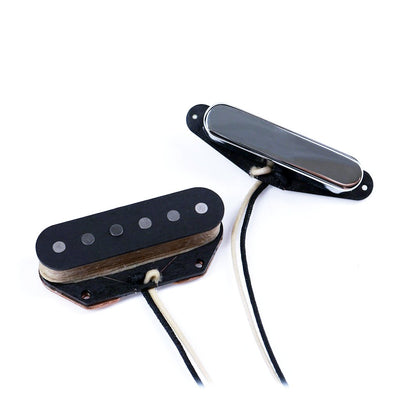 Front view of Nordstrand NVT Telecaster Guitar Pickup with and without cover