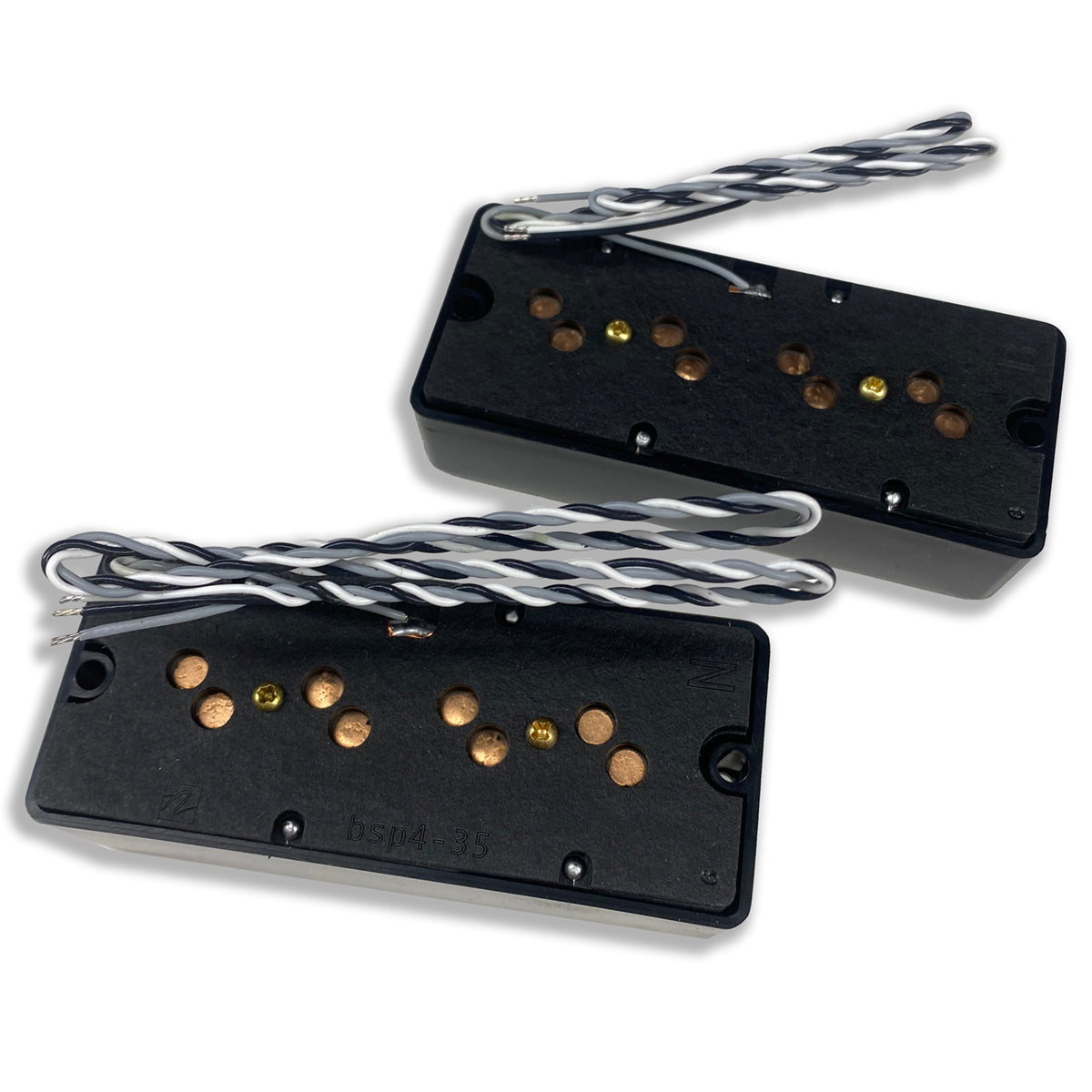Rear view of Nordstrand Big Split 4 Bass Pickup Set