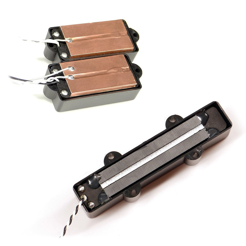 Rear view of Nordstrand NPJ Blade 4 String Pickup Set