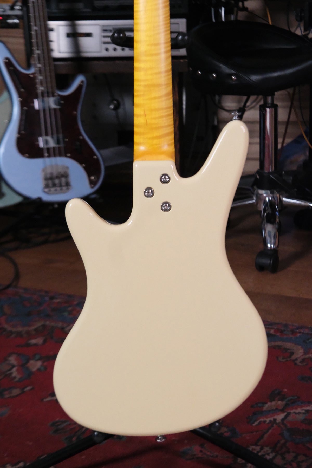 view of the back of the body on the Acinonyx V - Aged White