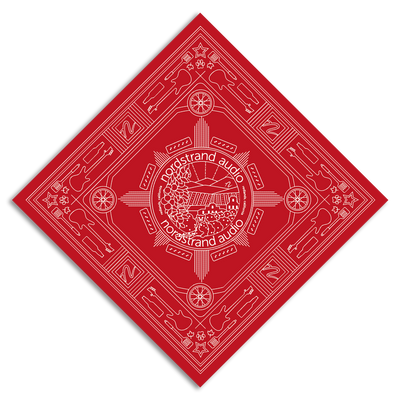 Front view of Nordstrand Hometown Bandana in Red