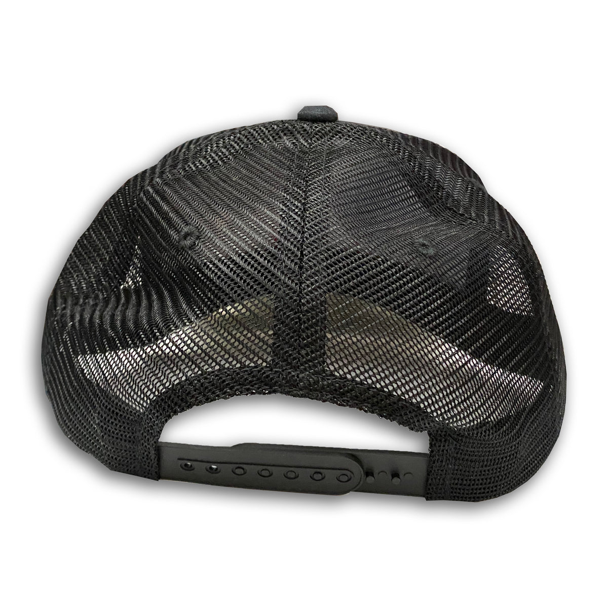 Rear view of Nordstrand N Logo Plaid Trucker Cap