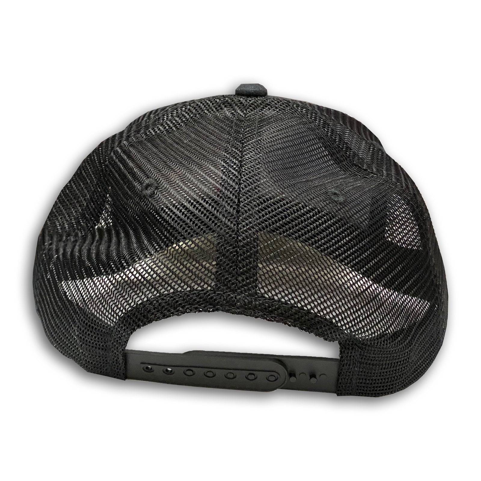 Rear view of Nordstrand N Logo Plaid Trucker Cap