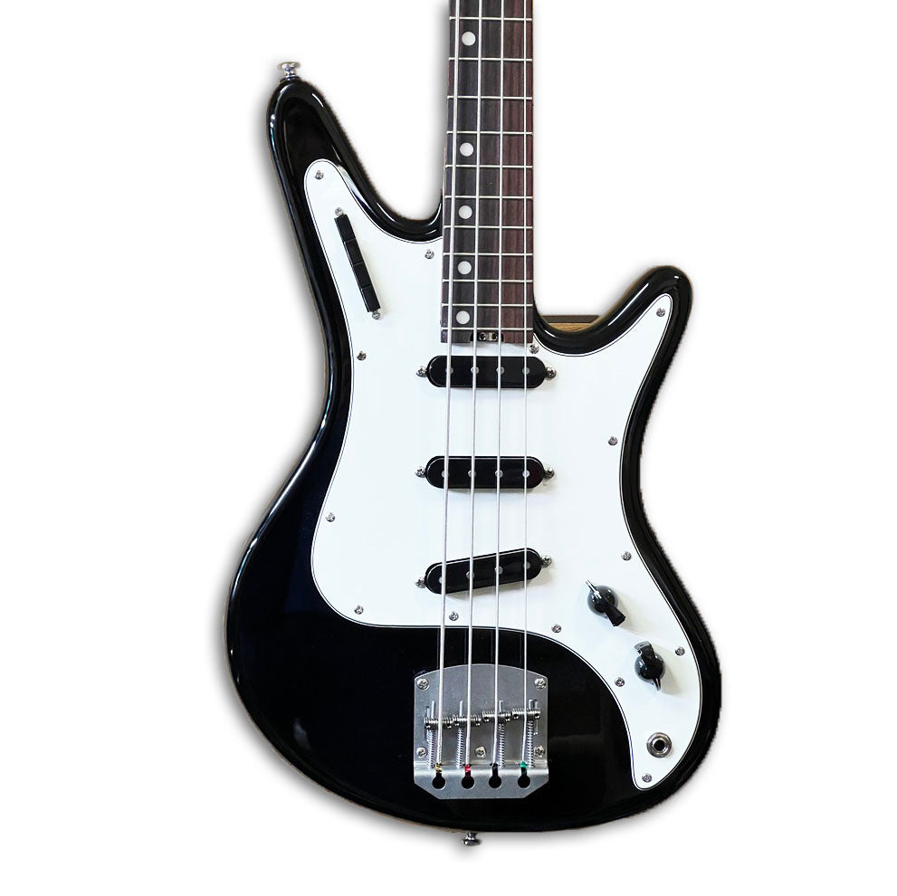 view of Nordstrand Acinonyx V2 in Black with parchment pickguard