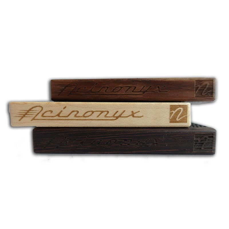 Front view of Nordstrand Acinonyx NordyMute in several woods