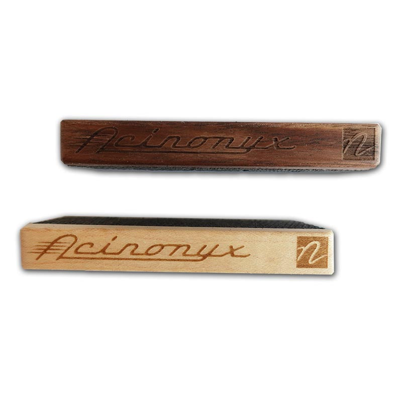 Front view of Nordstrand Acinonyx NordyMute in several woods