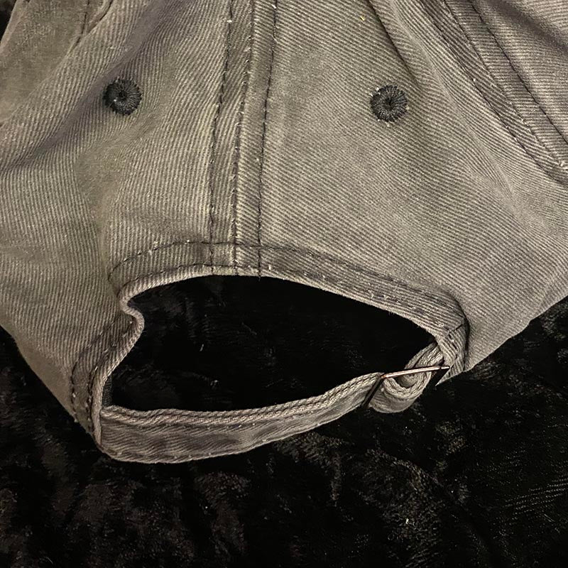 Rear view of Nordstrand Acid Wash Cap with Logo