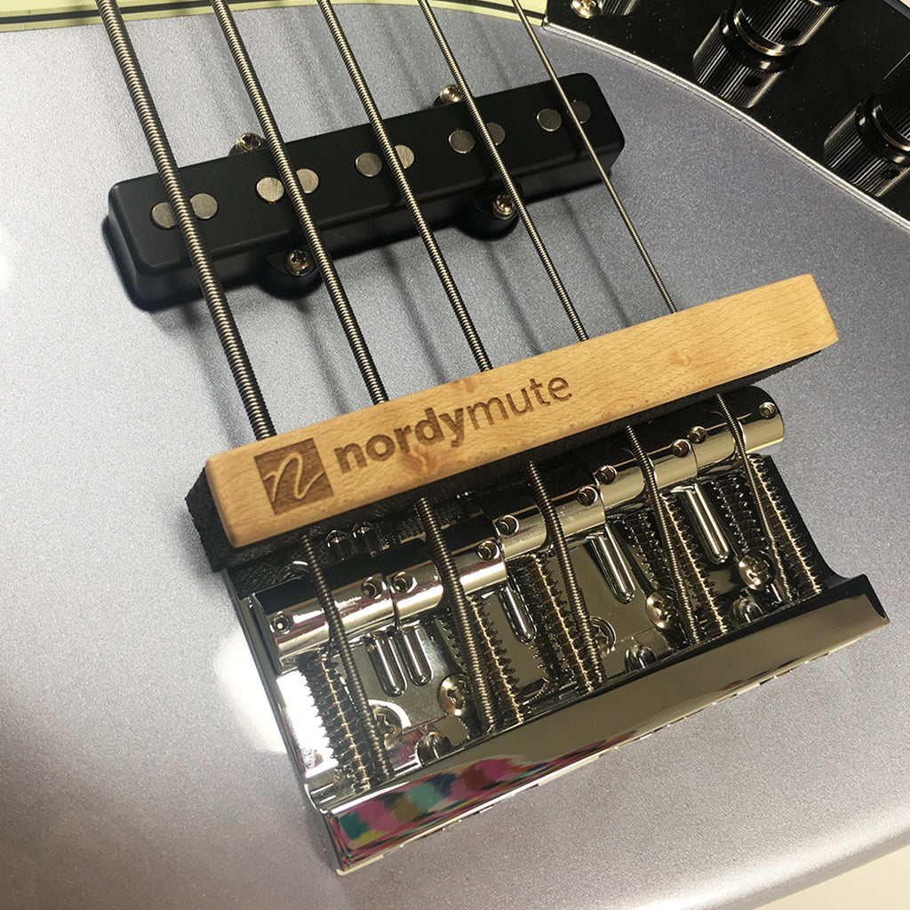 View of Maple Nordstrand NordyMute installed on bass