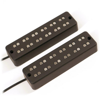 Front view of Nordstrand Dual Coil 6 Bass Pickup Set