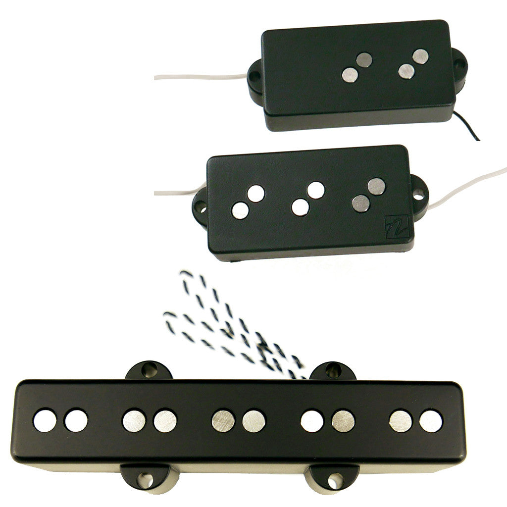 Front view of Nordstrand NPvJ5 5 String Pickup Set