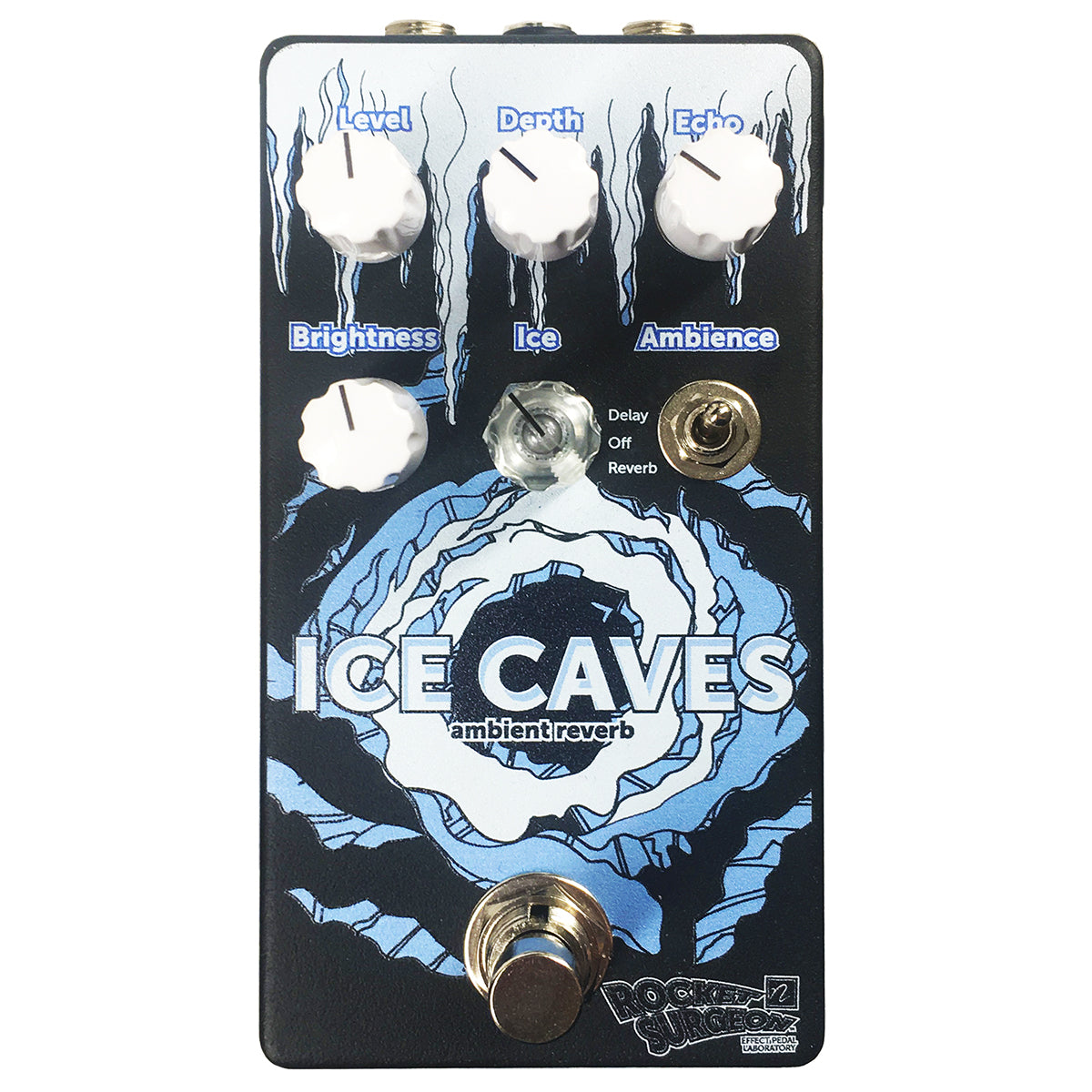 Front view of Nordstrand Rocket Surgeon Ice Caves Guitar Pedal