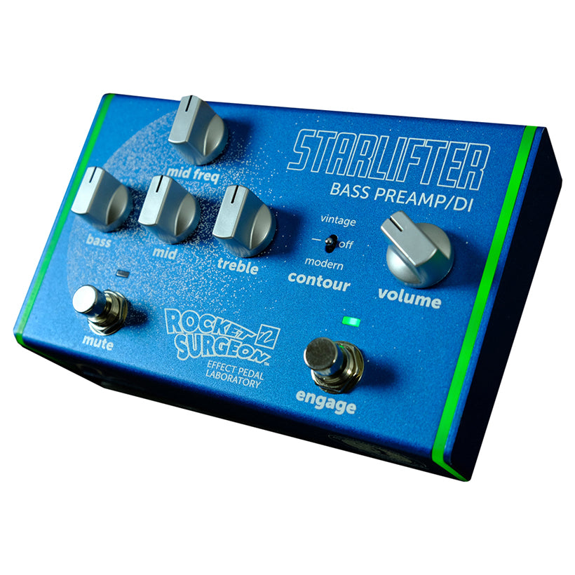 Front view of Nordstrand Rocket Surgeon Starlifter Bass Preamp Pedal