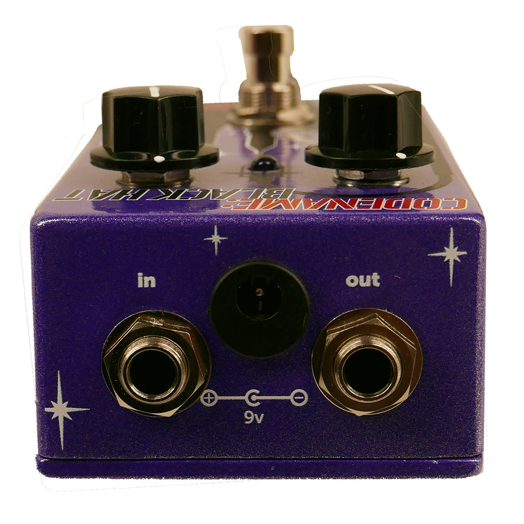 Rear view of Nordstrand Rocket Surgeon Blackhat Fuzz Effect Guitar Pedal