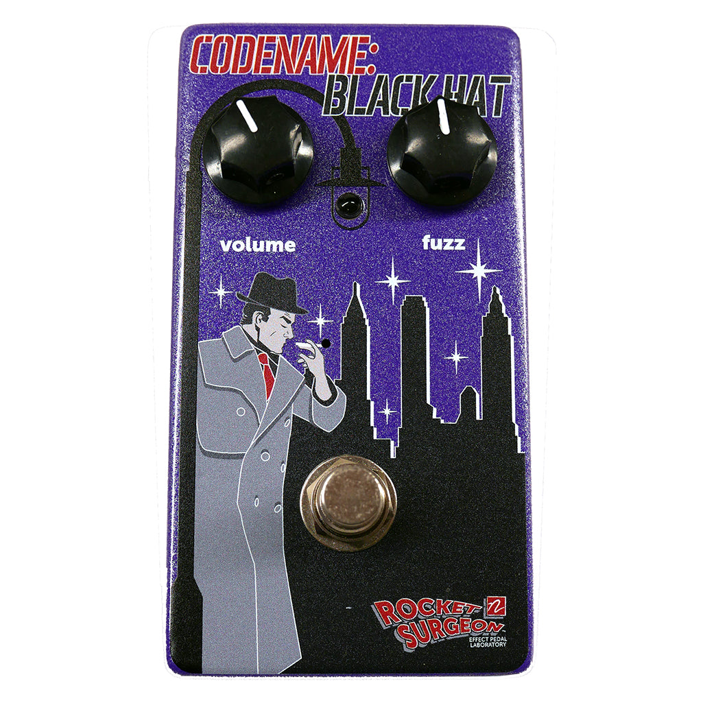 Front view of Nordstrand Rocket Surgeon Blackhat Fuzz Effect Guitar Pedal