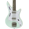 Front view of Nordstrand Acinonyx Bass V1 in Surf Green with Pearl Pickguard