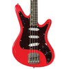 Front view of Nordstrand Acinonyx Bass V2 in Dakota Red with Tortoise Pickguard
